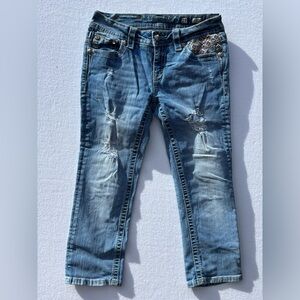 Women’s Miss Me Cuffed Capri Jeans Size 27